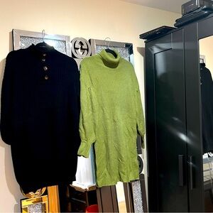 Two Shein sweather dresses size large